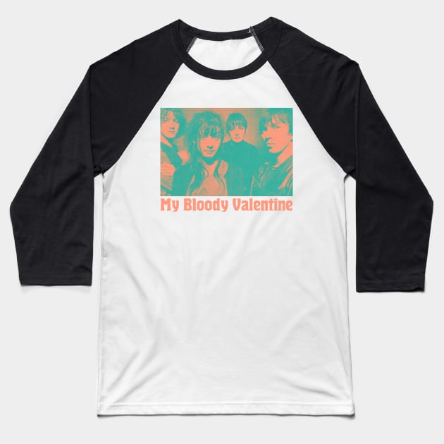 My Bloody Valentine / 90s Style Psychedelic Design Baseball T-Shirt by unknown_pleasures